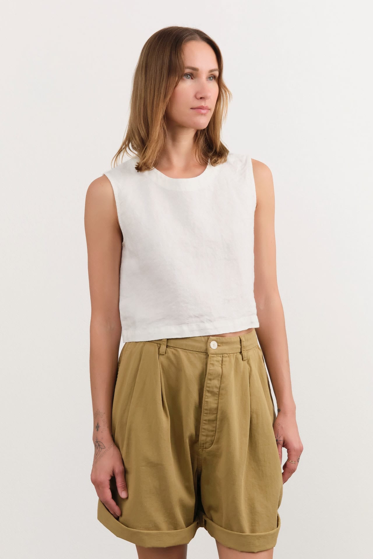 Shaina Mote Apparel Womens Blouses Cielo Top in Natural