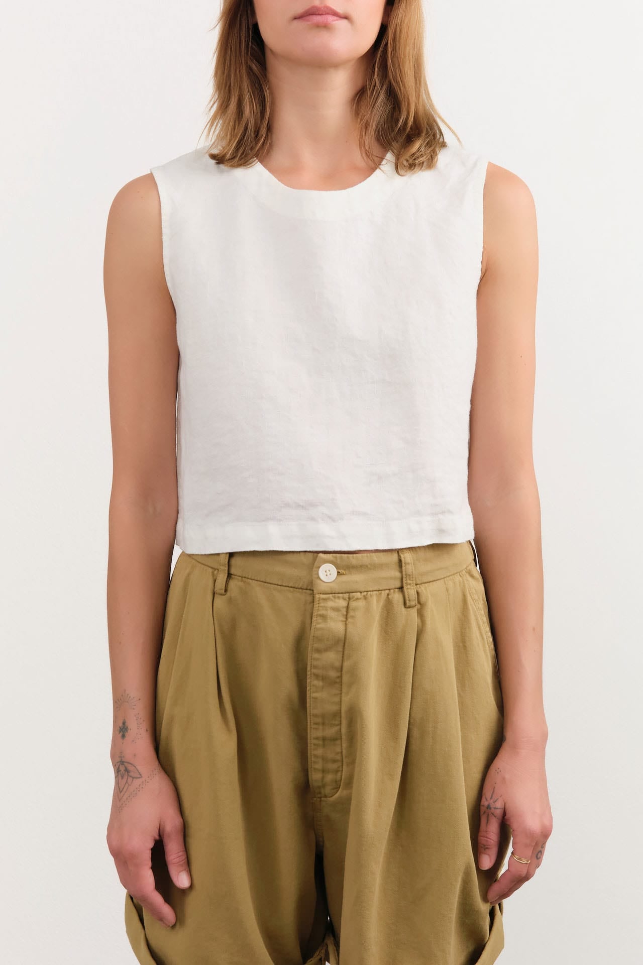 Shaina Mote Apparel Womens Blouses Cielo Top in Natural