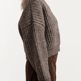 Shaina Mote Apparel Womens Sweaters Classic Crewneck Sweater in Dusk