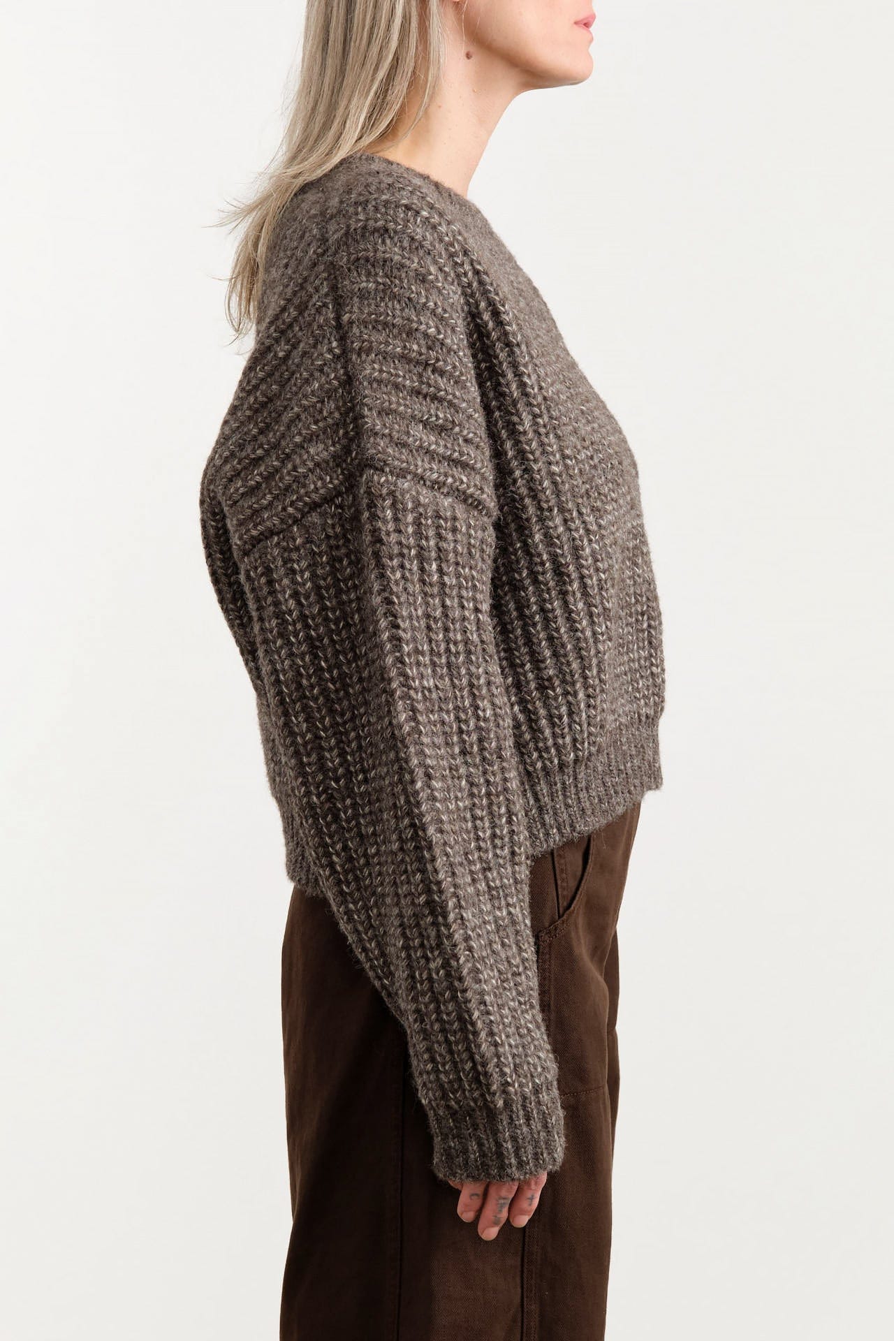 Shaina Mote Apparel Womens Sweaters Classic Crewneck Sweater in Dusk