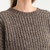 Shaina Mote Apparel Womens Sweaters Classic Crewneck Sweater in Dusk