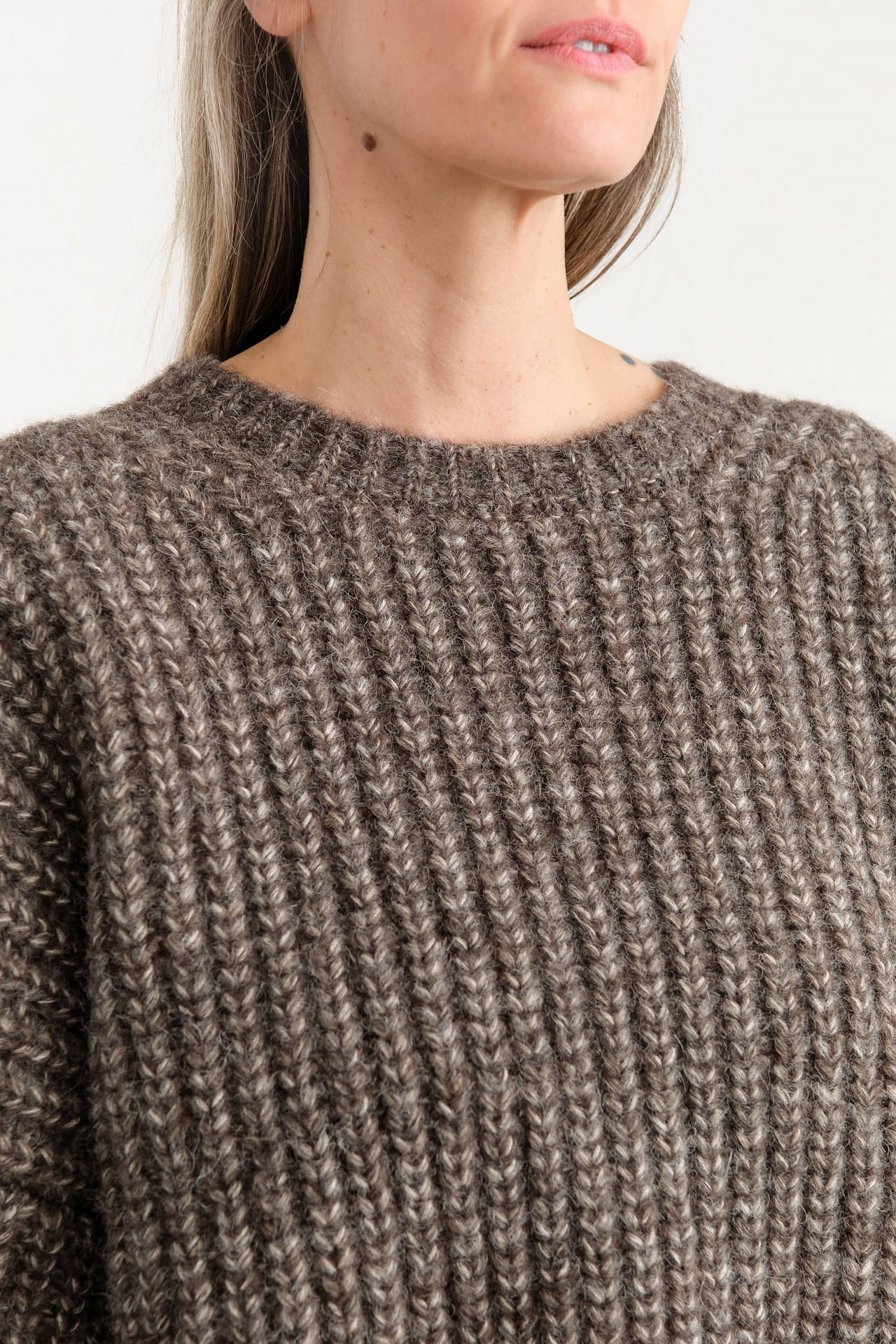 Shaina Mote Apparel Womens Sweaters Classic Crewneck Sweater in Dusk