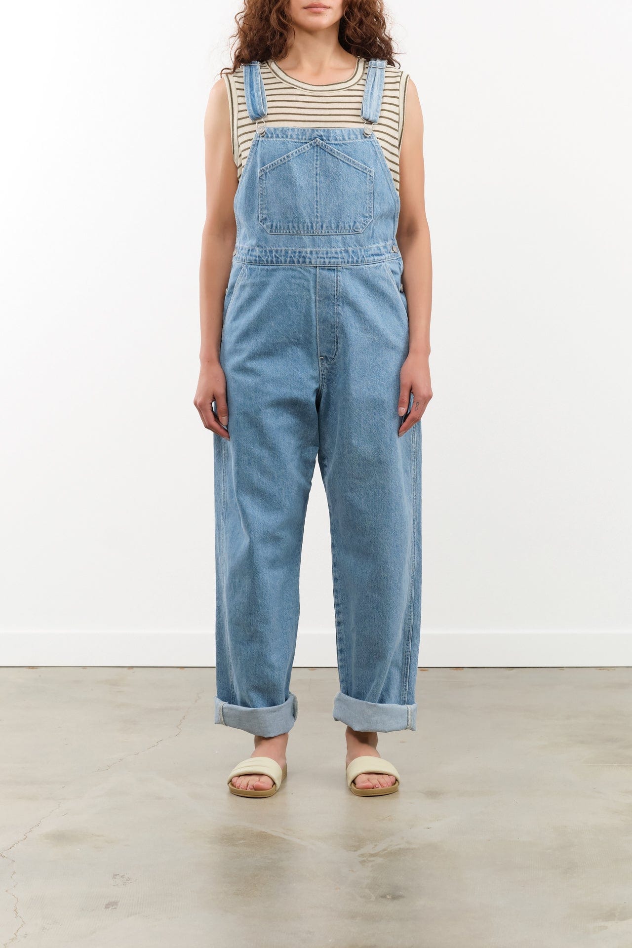 Shaina Mote Apparel Womens Denim Cuffed Overall
