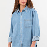 Shaina Mote Apparel Womens Outerwear Shaina Mote Denim Overshirt