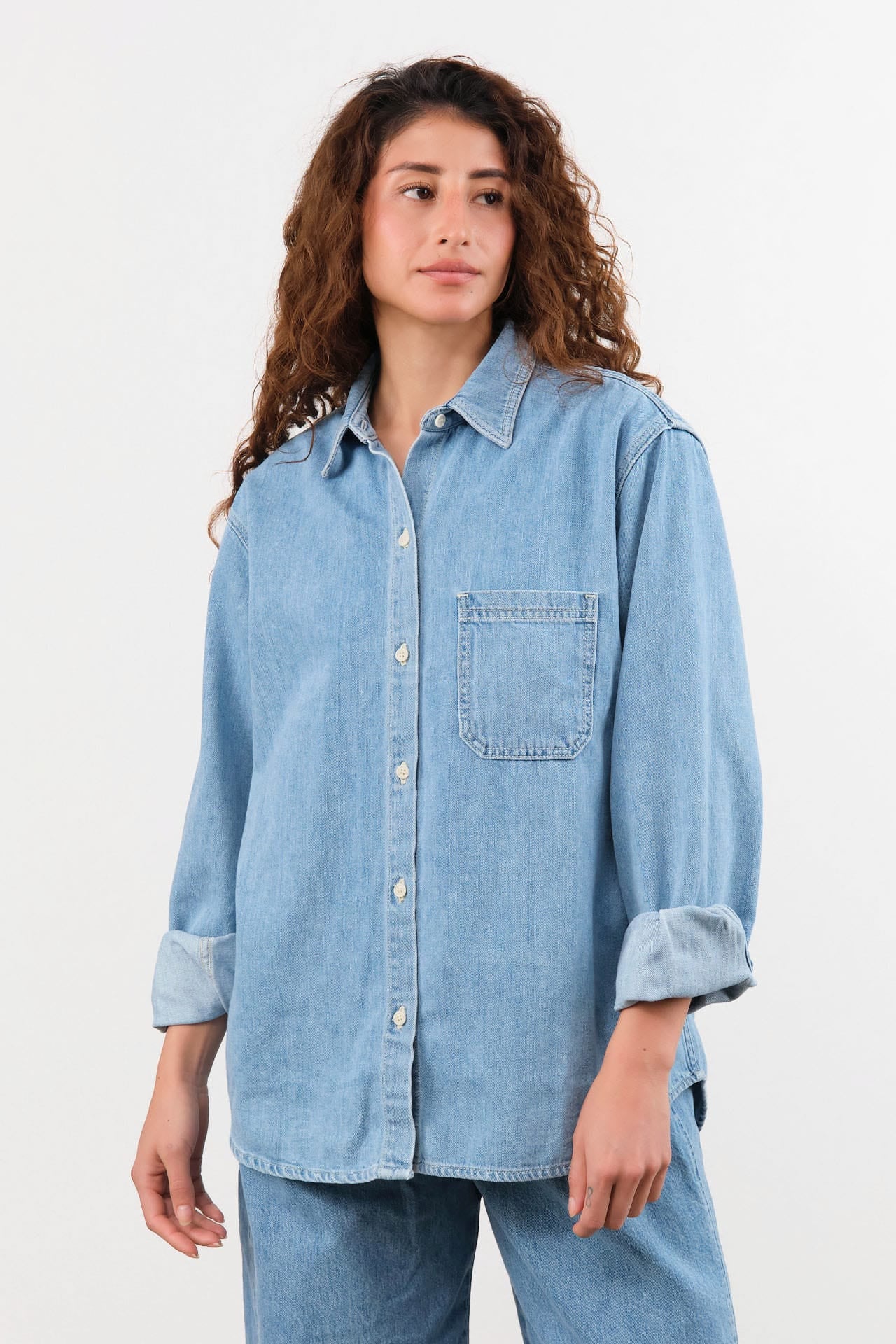 Shaina Mote Apparel Womens Outerwear Shaina Mote Denim Overshirt