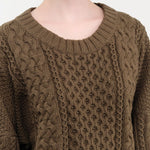 Shaina Mote Apparel Womens Sweaters Fisherman Sweater in Umber
