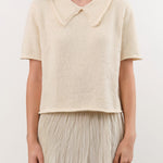 Shaina Mote Apparel Womens Blouses Lace Collar Tee