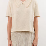 Shaina Mote Apparel Womens Blouses Lace Collar Tee