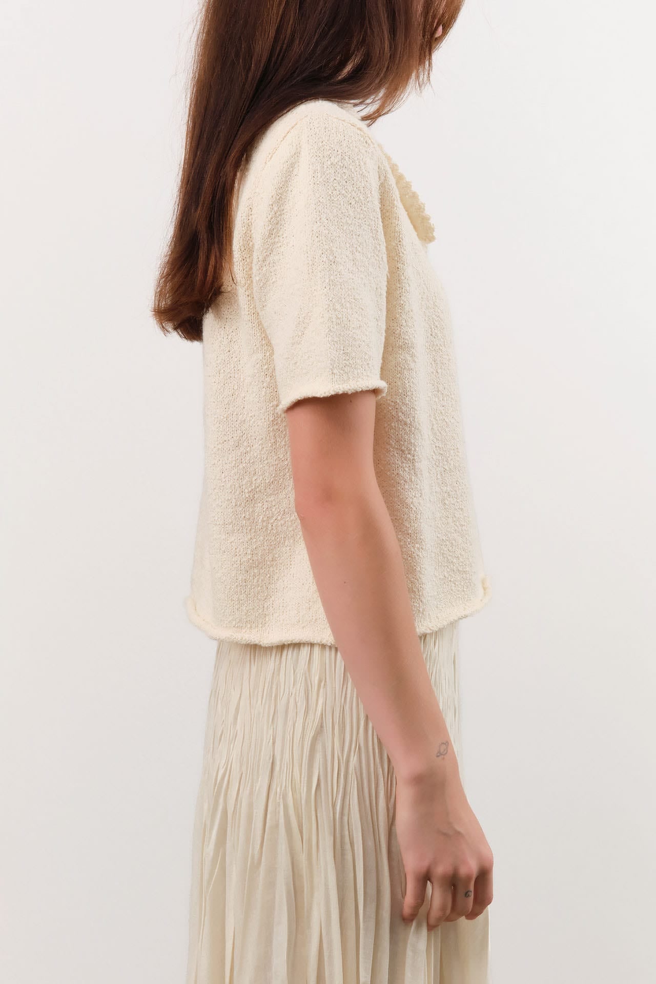 Shaina Mote Apparel Womens Blouses Lace Collar Tee