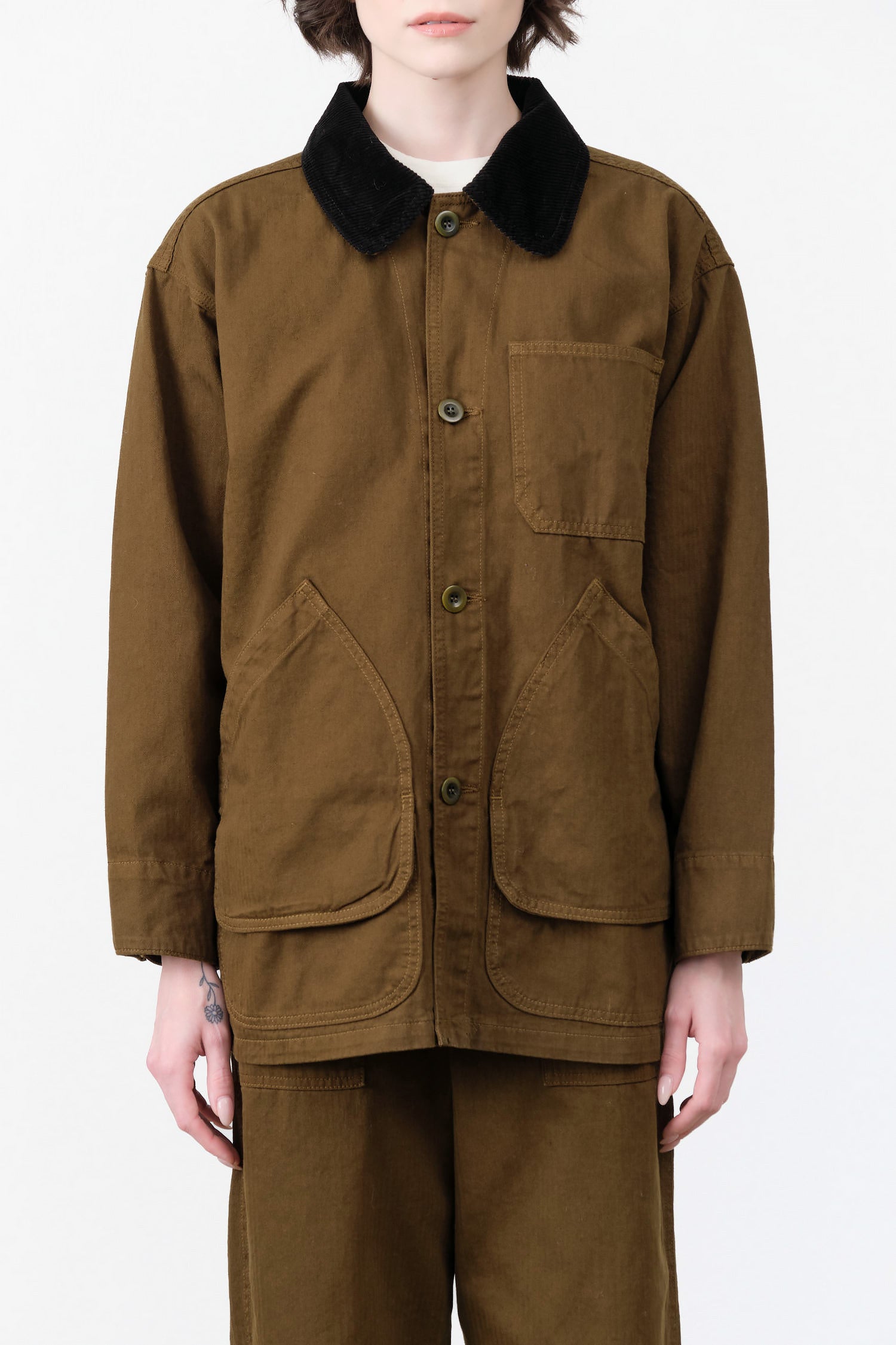 Painter Coat by Shaina Mote in Dark Olive