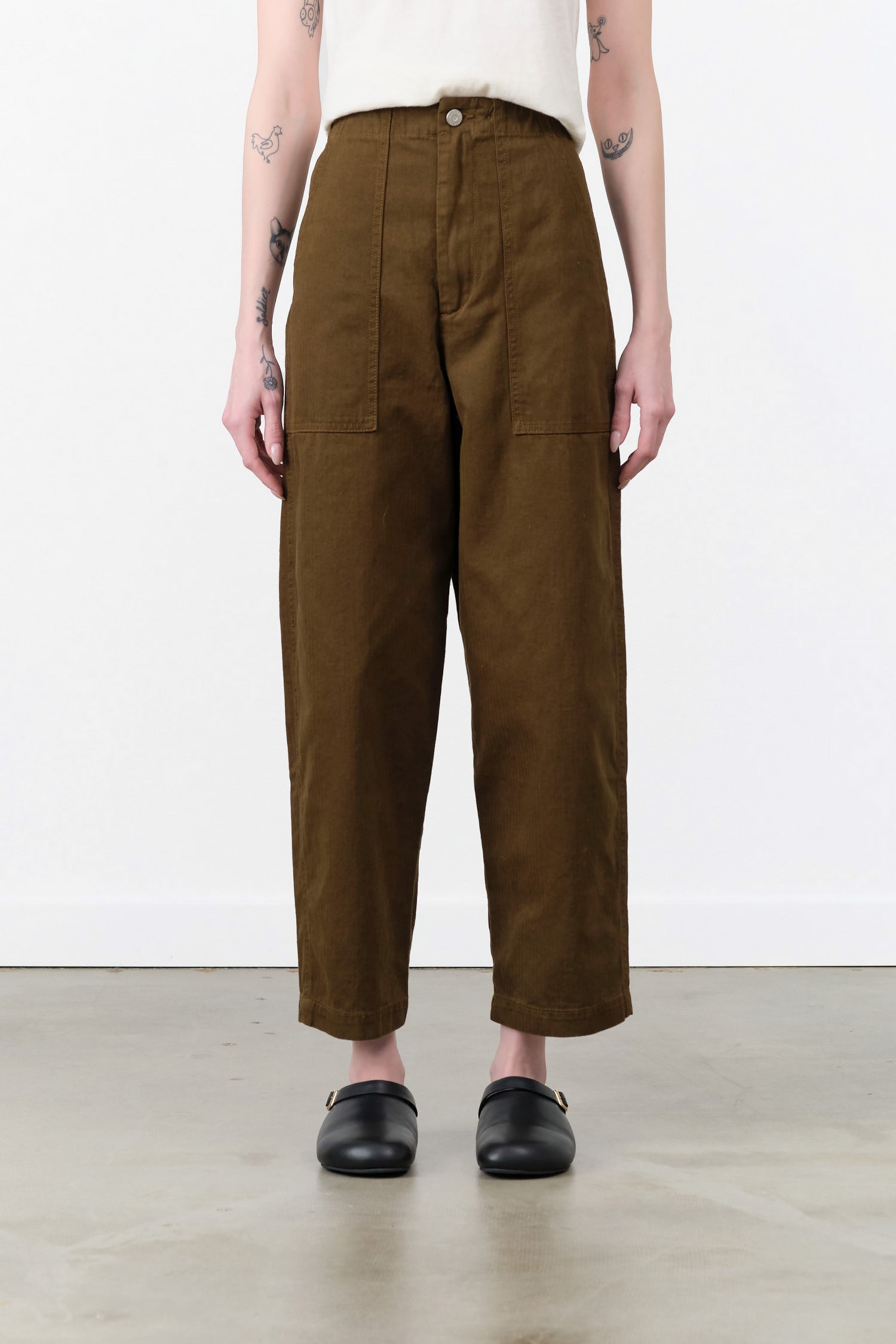 Painter Pant by Shaina Mote in Dark Olive