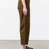 Shaina Mote Designer Brand High Waisted Painter Pant in Dark Olive Green