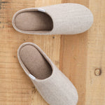 ABE Sangyo Accessories Slippers Shetland Wool Lined House Shoe in Beige