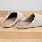 ABE Sangyo Accessories Slippers Shetland Wool Lined House Shoe in Beige