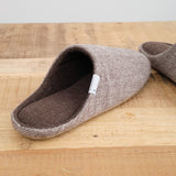 ABE Sangyo Accessories Slippers Shetland Wool Lined House Shoe in Brown
