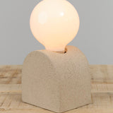 Sand Speckled Tan Mima Table Lamp with One Bulb by Virginia SIN 