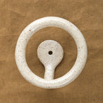 Sin Ceramic Uni Hook in White 