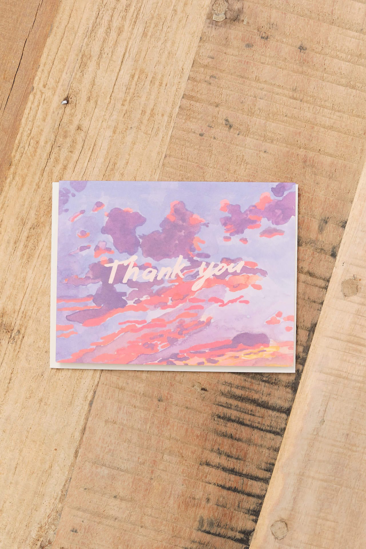 Small Adventure Craft Stationery Thank You Evening Sky Card