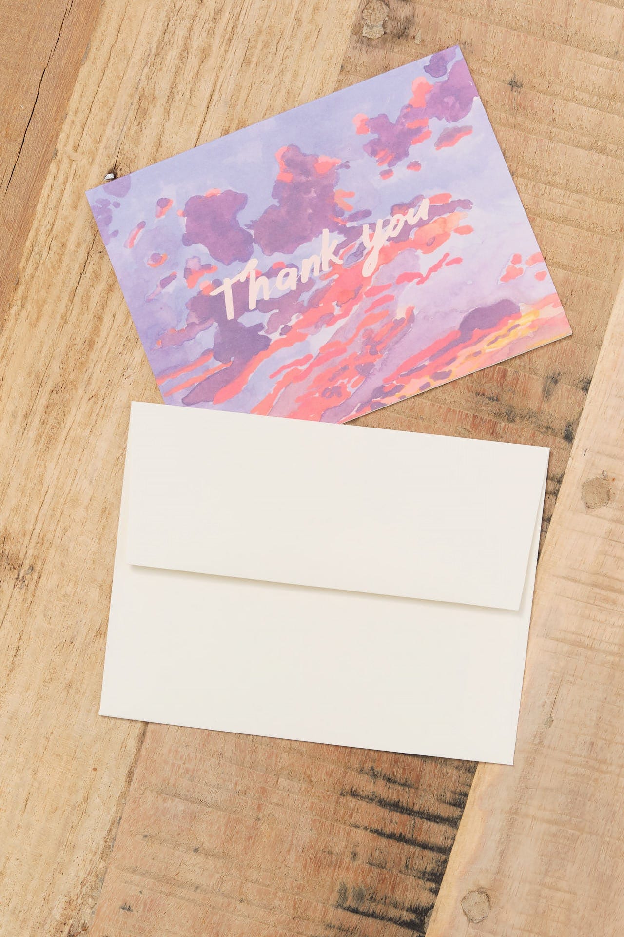 Small Adventure Craft Stationery Thank You Evening Sky Card