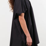 Sofie D'Hoore Apparel Womens Blouses Balder Wide Short Sleeve Shirt in Black