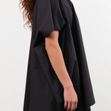 Sofie D'Hoore Apparel Womens Blouses Balder Wide Short Sleeve Shirt in Black