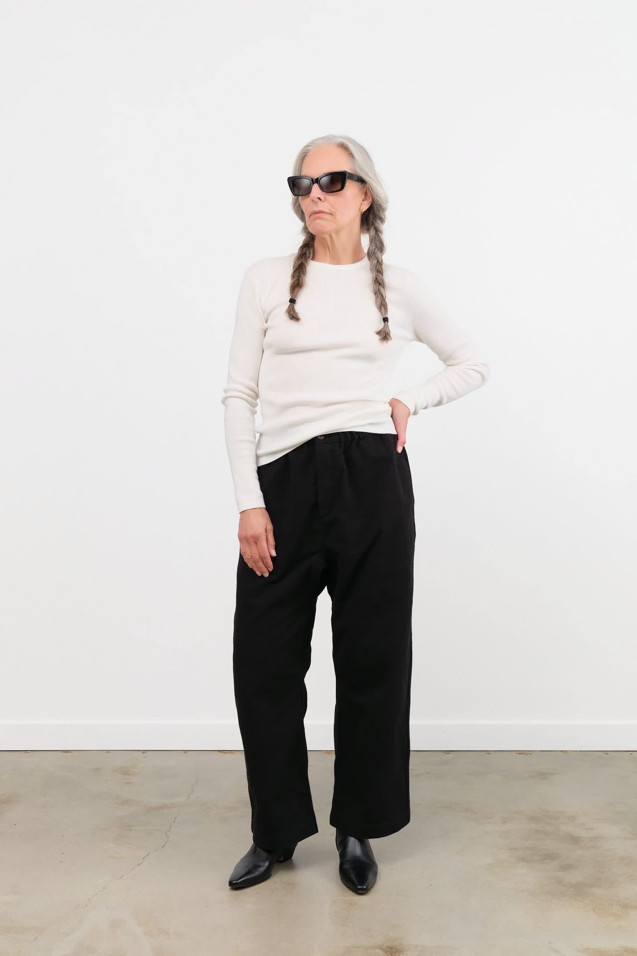 Sofie D'Hoore Apparel Womens Pants Cotton Pinot Relaxed Low Crotch Pant