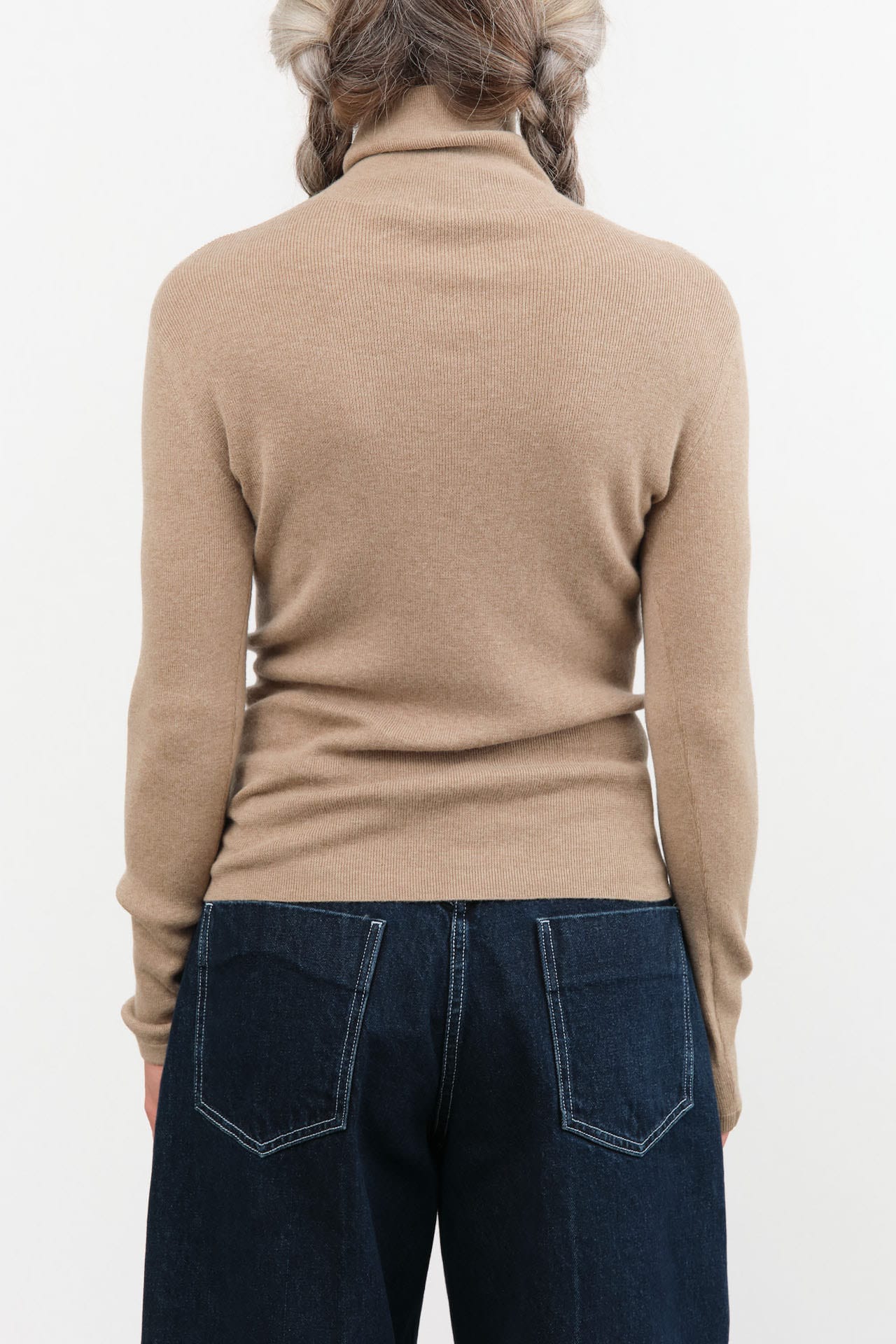 Sofie D'Hoore Apparel Womens Sweaters Malika High Neck Rib Pullover