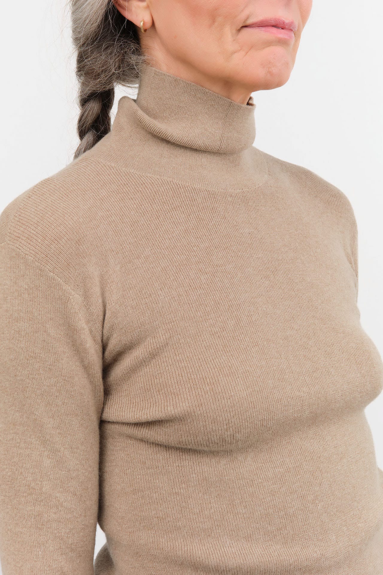 Sofie D'Hoore Apparel Womens Sweaters Malika High Neck Rib Pullover