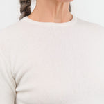Sofie D'Hoore Apparel Womens Sweaters Minerva Rib Pullover in Off-White