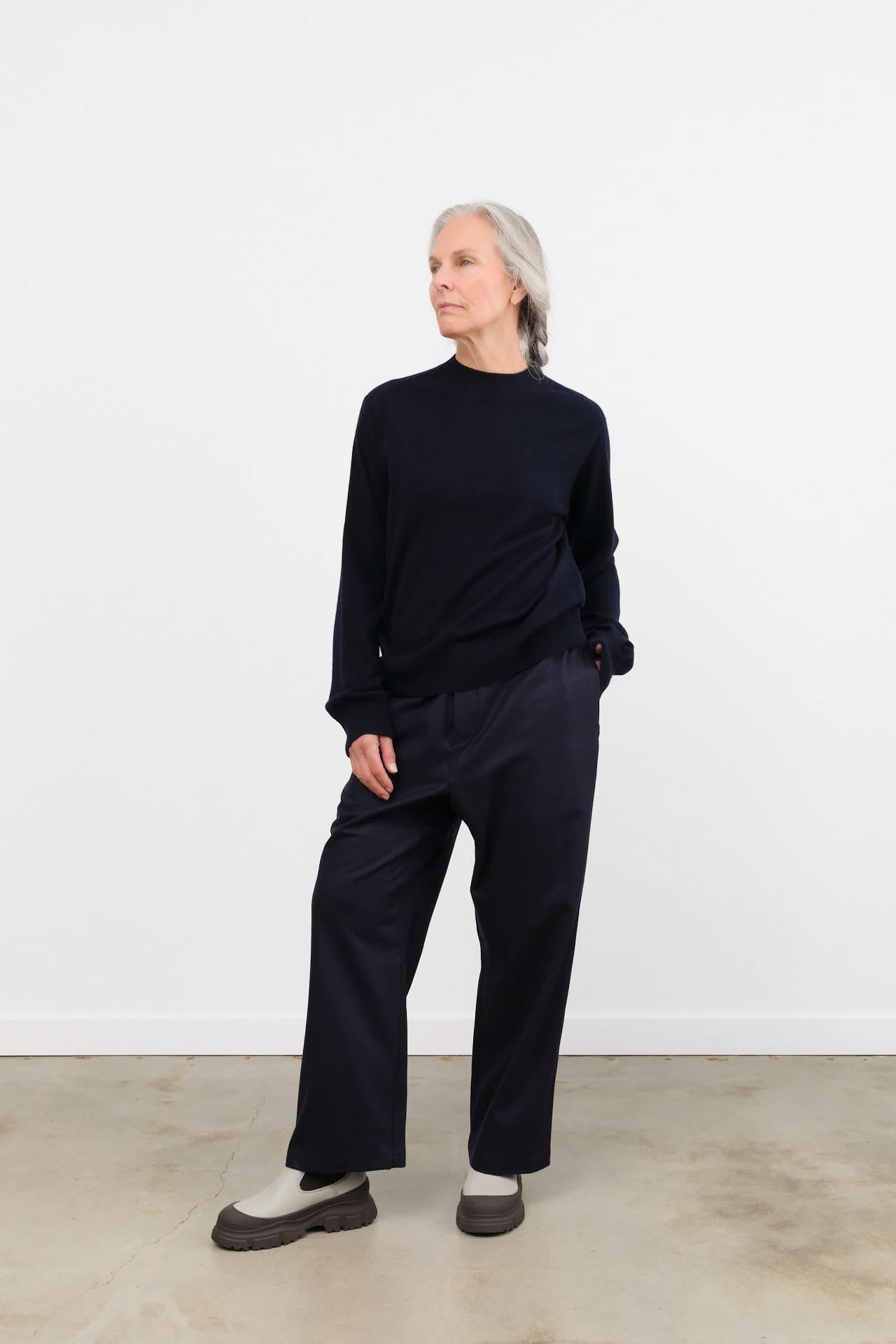 Sofie D'Hoore Apparel Womens Pants Wool Pinot Relaxed Low Crotch Pant