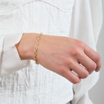 Stephanie Windsor 14K Solid Gold Marine Link Bracelet 