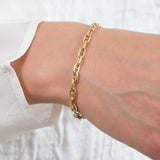 Stephanie Windsor 14K Solid Large Marine Link Bracelet 