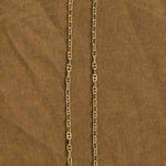 14K Gold Marine Link Necklace with Lobster Clasp