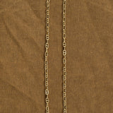 14K Gold Marine Link Necklace with Lobster Clasp