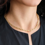 Stephanie Windsor Solid 14K Gold Marine Necklace 