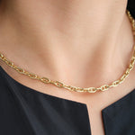Stephanie Windsor Solid Marine Link Necklace 