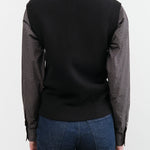 Studio Nicholson Apparel Womens Sweaters Aurel Crew Neck Half Placket Vest
