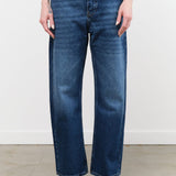 Studio Nicholson Apparel Womens Denim Denjo Wide Leg Forward Seam Pant