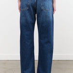 Studio Nicholson Apparel Womens Denim Denjo Wide Leg Forward Seam Pant