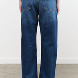 Studio Nicholson Apparel Womens Denim Denjo Wide Leg Forward Seam Pant