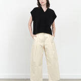 Studio Nicholson Dordoni Volume Ankle Crop Pant in Creme