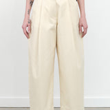 Dordoni Volume Ankle Crop Pant By Studio Nicholson  in Creme