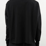 Studio Nicholson Apparel Womens Blouses Loop Long Sleeve T-Shirt in Black