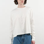 Studio Nicholson Apparel Womens Tees Loop Long Sleeve T-Shirt in Optic White