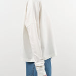 Studio Nicholson Apparel Womens Tees Loop Long Sleeve T-Shirt in Optic White