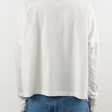 Studio Nicholson Apparel Womens Tees Loop Long Sleeve T-Shirt in Optic White