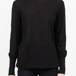 Nilo Jersey Neck Roll Sweater by Studio Nicholson in Black 