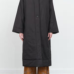 Pallan Padded Long Coat in Black by Studio Nicholson