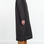 Designer Brand Studio Nicholson Pallan Padded Long Parka Winter Coat Without Hood in Black