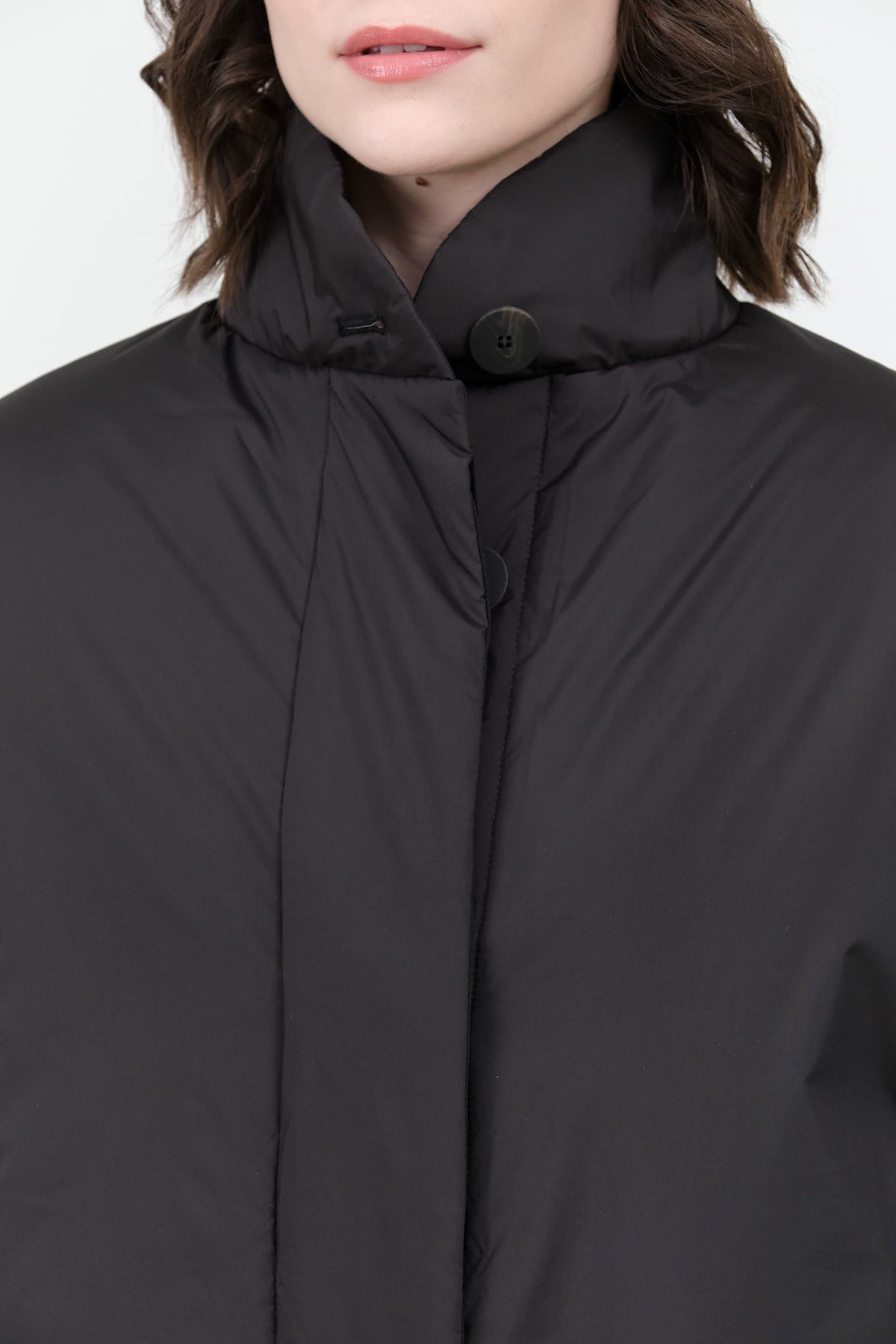 Black Pallan Padded Long Coat by Studio Nicholson